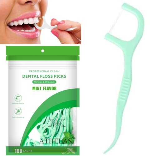 Athelas Fresh Mint Dental Floss Picks | Dentist Designed & most convenient teeth Flosser for fresh Breath & complete oral plaque removal (Fresh Mint) (B0CDJNBWQC) Amazon Price History, Amazon Price Tracker