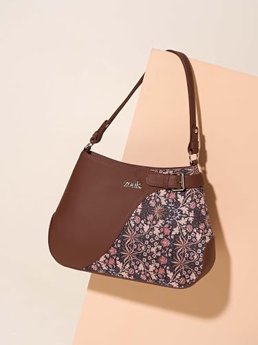 Image of ZOUK Ira Handbag | Stylish Women's Handbag | Luxury Shoulder Bag for Women | Trendy | Fancy Ladies Handbags | Small Purse for Events | Water-Resistant