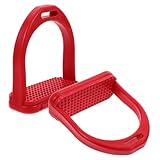 Milisten 1 Paire Accessoires De Selle Étriers Western Étriers De Sécurité Étriers Pour Selle Western Étriers De Selle Western Étriers Pour L'équitation De Sécurité Rouge Pompon