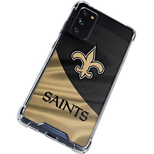 Skinit Clear Phone Case Compatible with Galaxy S20 FE - Officially Licensed NFL New Orleans Saints Design