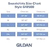 GILDAN Men's Fleece Hooded Sweatshirt, Style G18500, Black, XXL #5