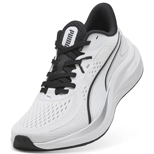 Puma Skyrocket Lite Adult Unisex Straßen-Laufschuh, 2 White- Silver- Black, 43