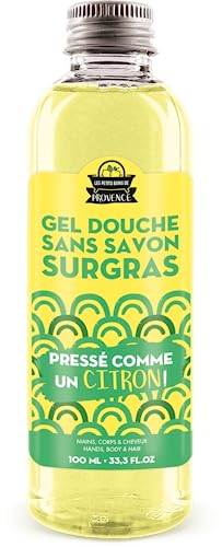 Gel de ducha de 100 ml prensado como un limón serie limitada – Les Petit Bath de Provence – Gel de ducha divertido y divertido