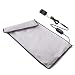 Far Infrared Electric Heating Pad with Auto Shut Off, W/Graphene Fast Heating Technology, 3 Heat-Settings, 110V Input 12V Output, Safe for Back Cramps Arthritic Pain Relief (12"x 24")