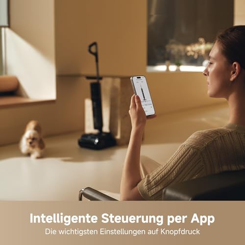 dreame H15 Pro FoamWash Nass- und Trockensauger, gezieltes FoamWash, intell. Dosierung, KI-Roboterarm 2.0, TangleCut 2.0, intell. Bürstenreinigung bei 100 °C, intell. Trocknung