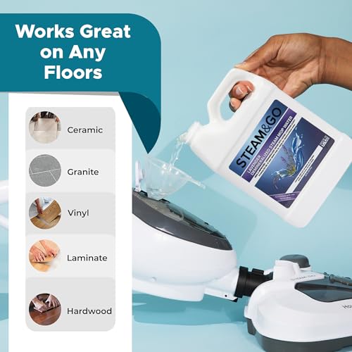 image for Steam and Go Steam & Go - Demineralized Water for Steam Cleaner, PVC-F