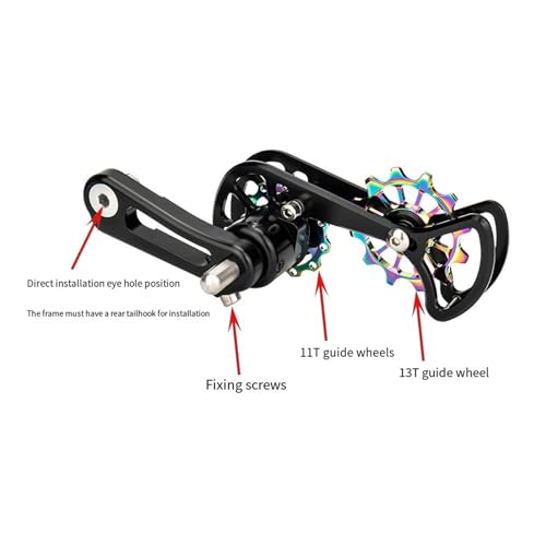 Guide de chaîne de dérailleur de vélo monopignon à installation facile et rapide - 7