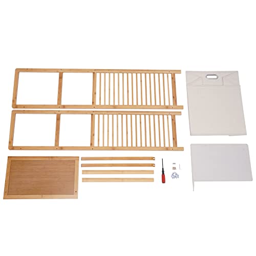 Bamboo Laundry Hamper With Rack,Laundry Basket With 3 Shelves,Laundry Hamper Cabinet Organizer,Wooden Laundry Sorter,Bathroom Storage Shelf Cabinet With Tilt Out Basket Clothes Bag For Laundry Room #TOP7