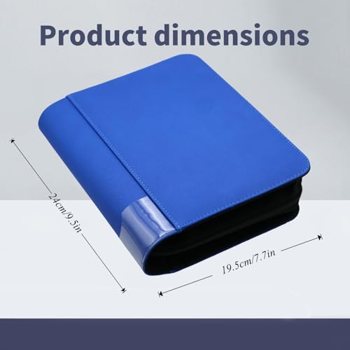 Image of greeting card book organizer,christmas card photo album,birthday card organizer binder,for greeting card box keepsake storage and display,holds 84 cards (blue)