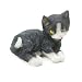 Darice 3DL-H5209 Mini Cat Resin, 1x1.9", Black White