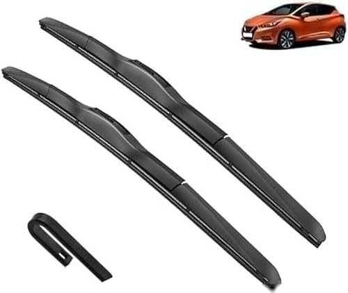 MadongJ Windshield Windscreen Wiper Blades for Nissan Micra K14 marzo 2016-2022, Replacement Blades All-Weather Performance Streak-Free Windshield Wipers