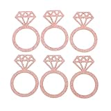 TOKIDNY Confeti Decorativo Hueco para Fiestas de Bodas 100 Piezas en Papel Resistente Color Rosa Dorado Adecuado para Decoración de Cumpleaños Despedidas y Celebraciones Obsequios