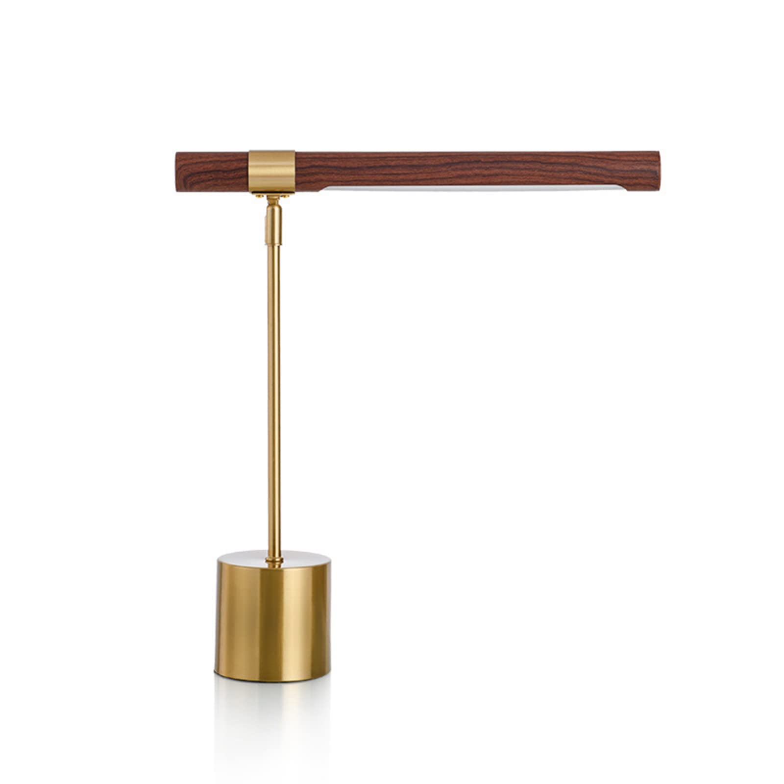Lampe de bureau pour bureau à domicile et chambre en bois véritable style banquier retro