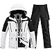 HOTIAN Herren Ski Jacke und Hosen Set Herren Schneeanzug Winter Warme schneeanzug Wasserdicht Winddicht skibekleidung Snowboard Set HB+BK L