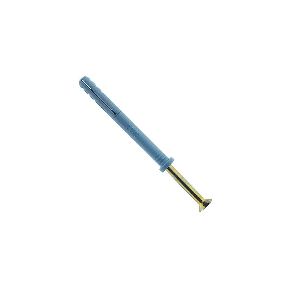 Cheville clou Fischer collerette NF 5x30 mm pour poser des rails