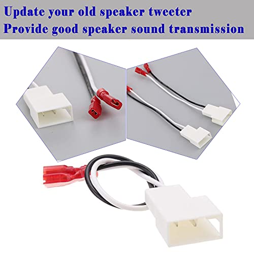2 Pack 72-8104 Speaker Harness Adapter For Toyota Speaker Wire Harness Adapter Plug Compatible With Toyota Tacoma Tundra Camry Corolla 4 Runner Scion Pontiac Speaker Wiring Harness Adapter #TOP3
