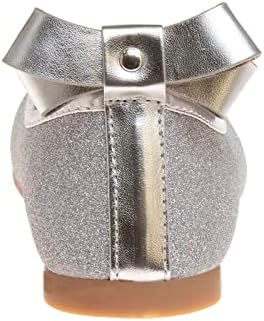 Kensie Girl Girls Glitter Ballet Flat, Silver, 3 Big Kid | Image 1