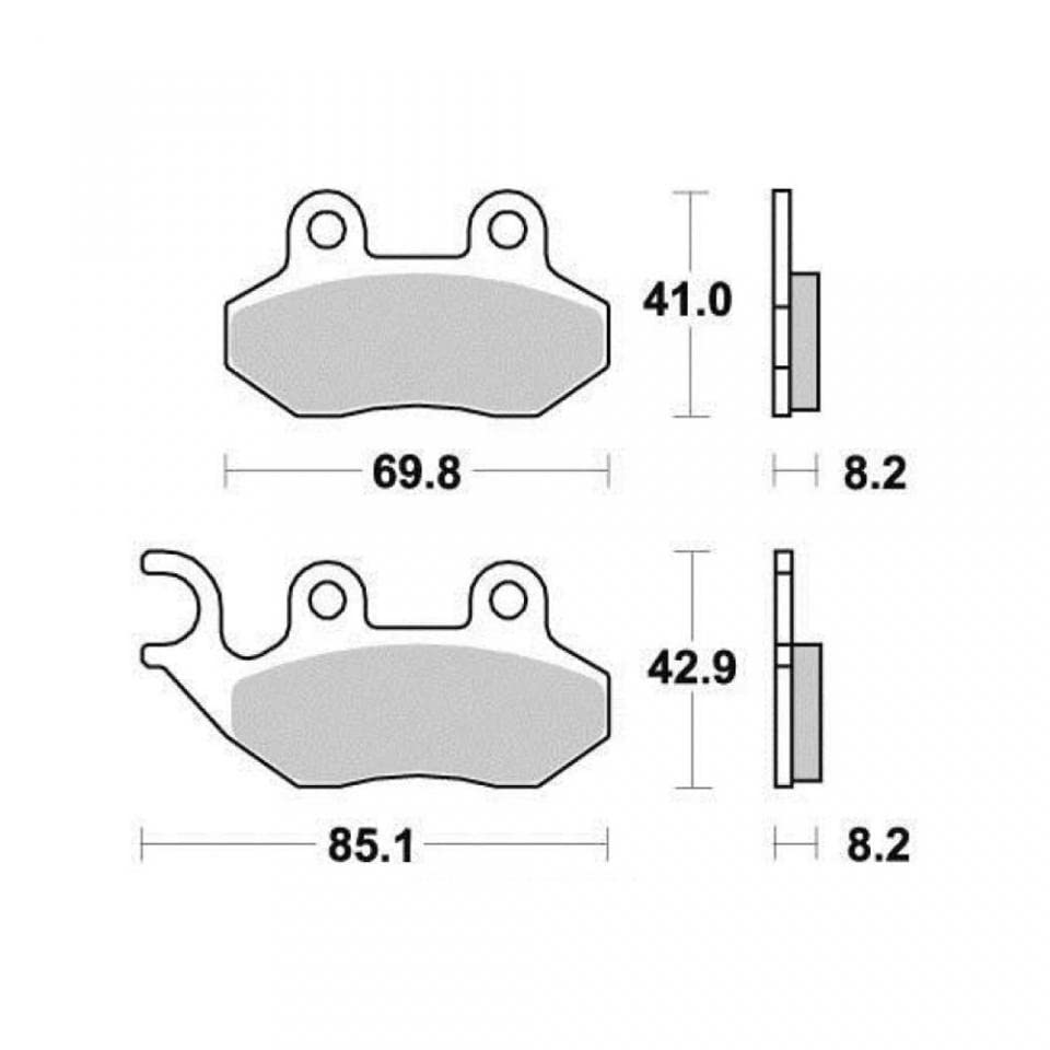 Plaquette de frein Tecnium Sym Jet Euro X 50 avant 2003-2014