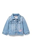 C&A Chaqueta vaquera de algodón para bebé y niña, corte regular, color liso, Los Pantalones Vaqueros De Color Azul-, 18 meses