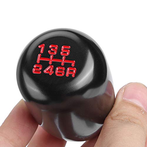 Image of Dweekiy Gear Shift Knob,Car Universal Modification Manual Knob Gear Shift Head Shifter 6 Speed(Black)