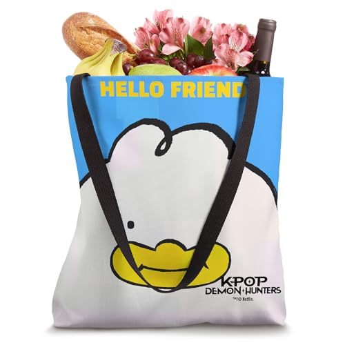 Bolso tote oficialmente licenciado KPop Demon Hunters Hello Friend miniatura 4