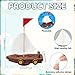 Hahafelt 24 Pack 3D Floating Ship Craft Kit, DIY Sailboat Model Floating Boat Puzzle Craft Kit, Build a Model Boat Toy for VBS Vacation Bible School DIY Project Birthday Home Decoration Handmade Gift