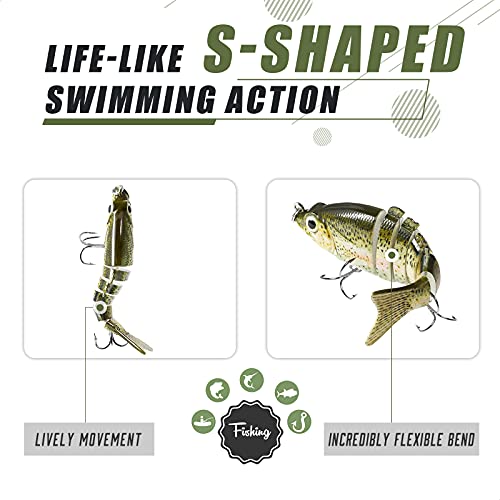 Truscend J6N-AU Fishing Lures For Bass Trout Swimbaits thumb #2