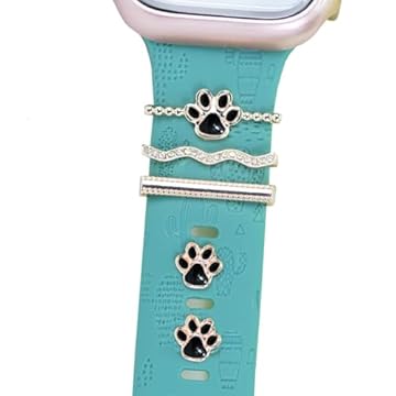 SUNOREEK Pingentes de pulseira de relógio para Apple Watch de 49 mm, 45 mm, 44 mm, 42 mm, 41 mm, 40 mm, 38 mm, acessórios, anéis decorativos para smartwatch série 8 Ultra 7 6 5 4 3 se, para Samsung