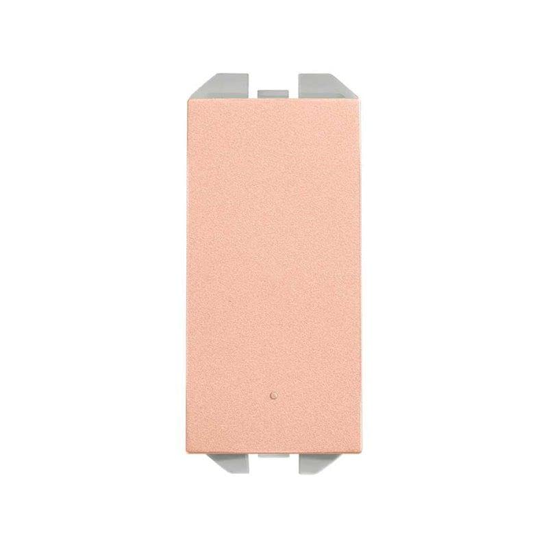 Croisement pulsé 10 AX étroit cuivre Simon 270 design épuré pour intérieur élégant