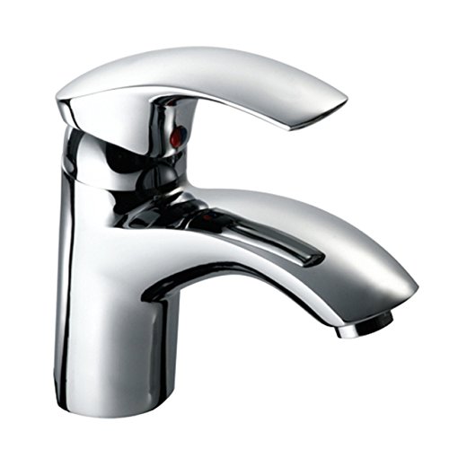 Waschtischarmatur mit Ablaufgarnitur, Badarmatur Waschbecken Wasserhahn - KFA Ametyst