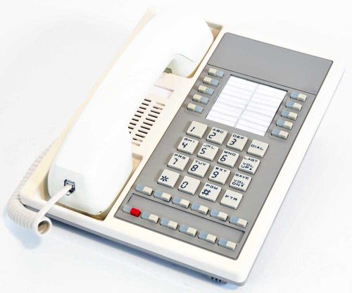 Teléfono estándar Nitsuko Onyx DS01 blanco con 16 botones miniatura 1