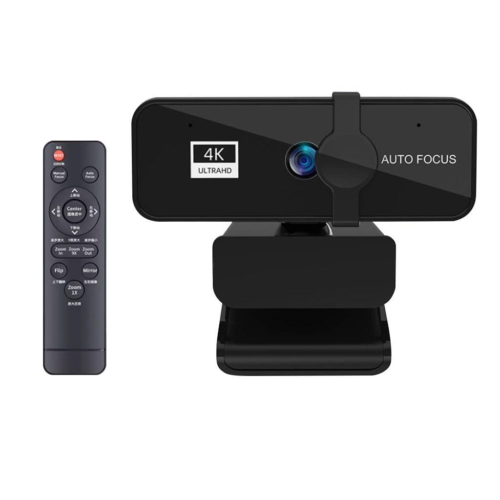 LEIYTFE 4K Ultra HD Webcam for PC/Laptop,USB Web Cam W/ 120°View for Meeting/Online Classes,Computer Camera for Streaming with Remote Control-image-8