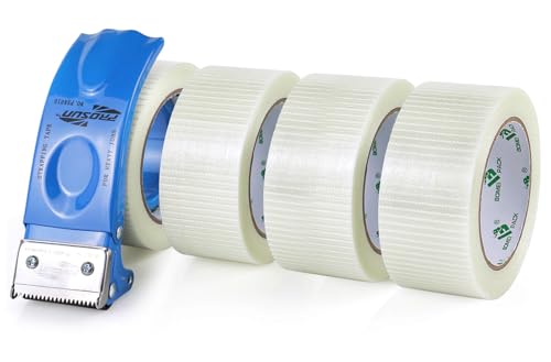 Ruban de cerclage à filament BOMEI PACK anti-déchirure pour stopper l'éclatement des colis
