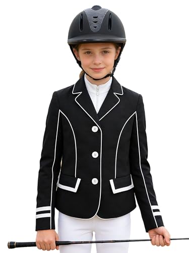 Veste d'exposition extensible et confortable pour concours hippique ado