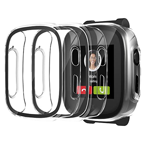 Seltureone 2 Stück Hülle für XPLORA X5 Play Panzer Schutz Glas Schutzhülle Hard PC 360 Rundum Anti Kratz Anti Staub HD Ultradünne Schutzhülle für XPLORA X5 Kinder Mädchen Transparent