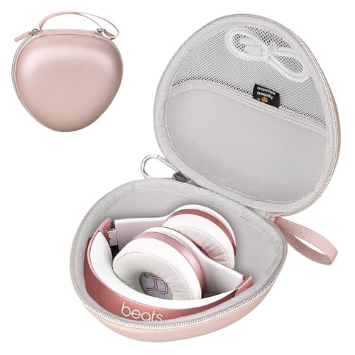 Aproca Rose Gold Headphone Case for Beats Solo3 / Beats Studio Pro Wireless On-Ear Headphones -Portable Storage Headset case