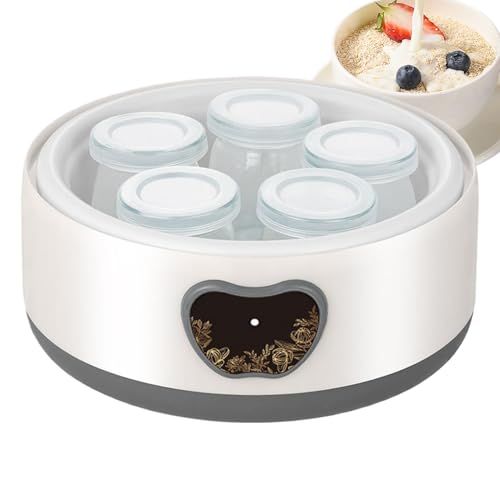 Genérico Máquina para Hacer Yogur,Control de Temperatura Tiempo Ajustable 1,2L Electrodomésticos | Elaborador Automático De Yogur,para Queso Fruta Vino Hogar Cocina Desayuno Alimentación Saludable