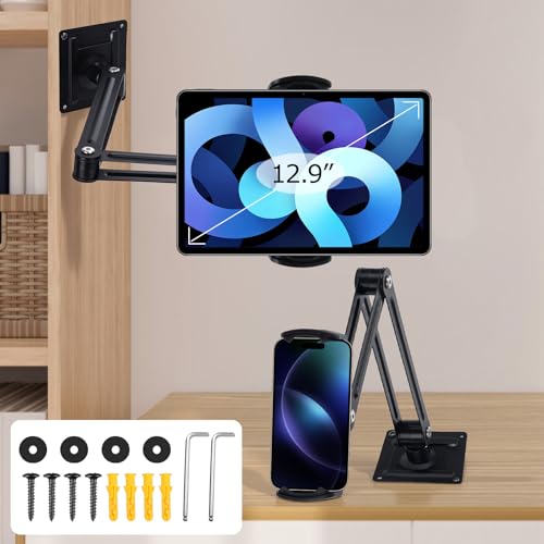 Support tablette lit mural anti-reflet et ajustable pour éviter le mal de cou