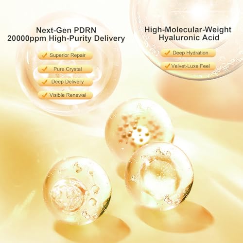 INNOCOSVATE PDRN Lifting Serum with Hyaluronic Acid Hydration & Firm-Looking for Fine Lines & Wrinkles Skin Skincare, 1.0 fl oz