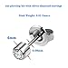 YWDKJGS Ear Piercing Kit - 4 Pack Ear Piercing Kits with 4 mm Stud Earrings, Surgical Steel Material (Silver)