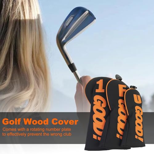 Couvre-club de golf en cuir imperméable de qualité supérieure pour bois et putter - 3