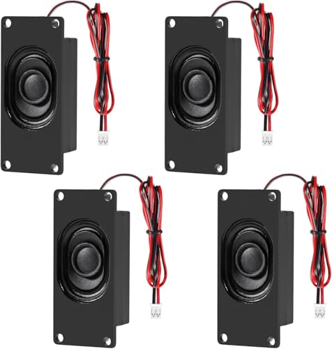 4pcs Mini Speaker 3w 8ohm Loundspeaker 8 Ohm 3 Watt Micro Speaker with JST-PH2.0 Interface for Arduino Electronical Projects