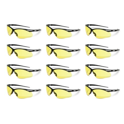 Jackson Safety SG Safety Glasses - Eye Protection for Men & Women - ANSI Z87.1 - Pack of 12 (Multiple Styles)