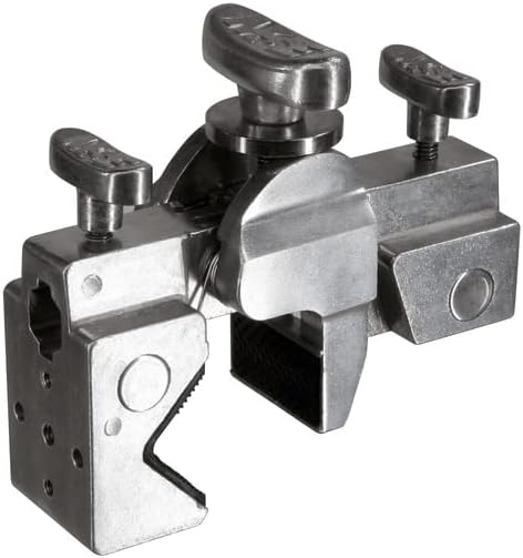 Matthews Double Super Mafer Clamp - Chrome - Grip and Lighting Equipment for Film Photography and Theatre