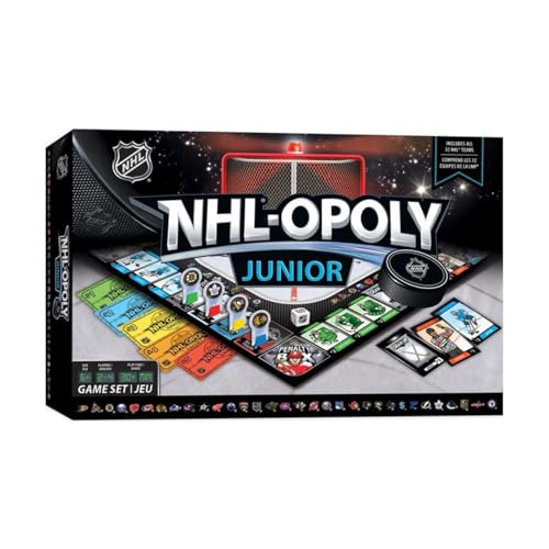 MasterPieces Family Board Game - NHL Opoly Junior - Officially Licensed NHL Game