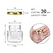 SUPERLELE 1.5oz Hexagon Mini Glass Honey Jars, 30 Pack Small Honey Jars with Gold Lids for Baby Showers, Wedding Favors, Party Favors, Spice, Jam