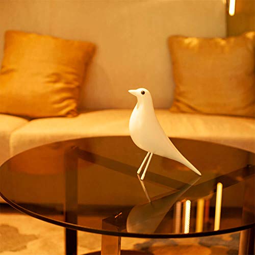 Thribartlive Mid Century Sculpture House Bird - Office Decor Desk Dove Ornament Arts Gift Replica (White) #TOP3