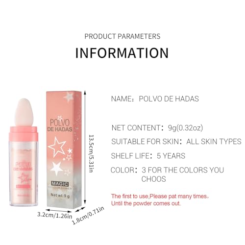 Poudre Éclaircissante Pour Le Corps,Éclaircissant Contouring Haute Brillance Glitter Sparkle Poudre Highlight Maquillage,Sparkle Highlighter Makeup Cosmetic For Face Body Makeup – Image 5