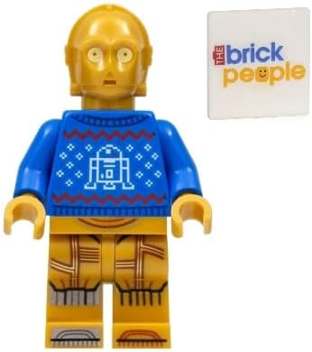 LEGO Star Wars Minifigura festiva C-3PO con suéter navideño LEGO Star Wars Minifigura festiva C-3PO con suéter navideño