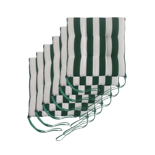 Il Tuo Artigiano Design Lot de 6 coussins pour chaises de jardin, fabriqués en Italie, coussins pour chaises de cuisine, 40 x 40 cm, rembourrages en éponge...